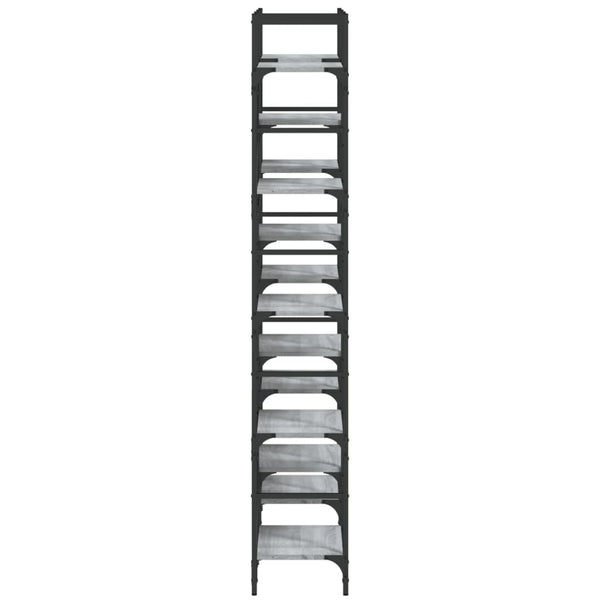Bücherregal Grau Sonoma 127,5 cm
