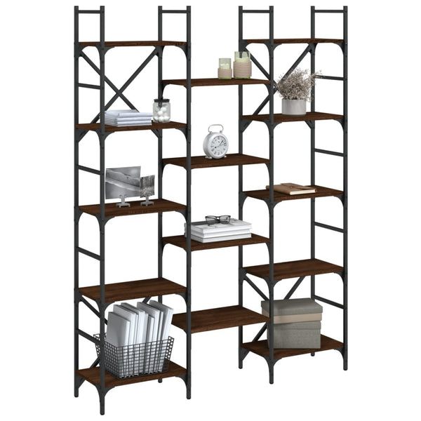 Bücherregal Braun Eichenoptik