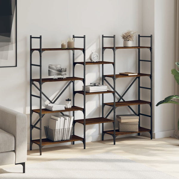 Bücherregal Braun Eichenoptik 160 cm