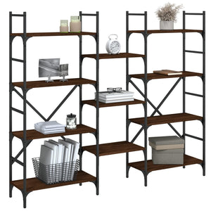 Bücherregal Braun Eichenoptik 160 cm