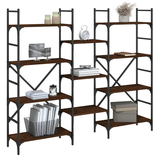 Bücherregal Braun Eichenoptik 160 cm