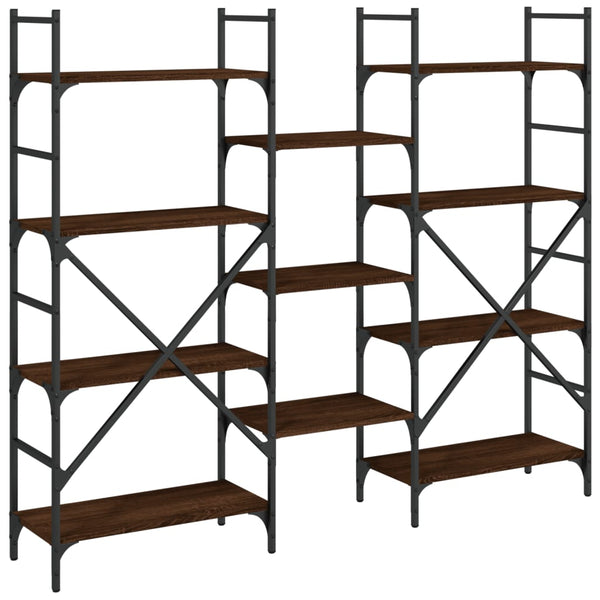 Bücherregal Braun Eichenoptik 160 cm