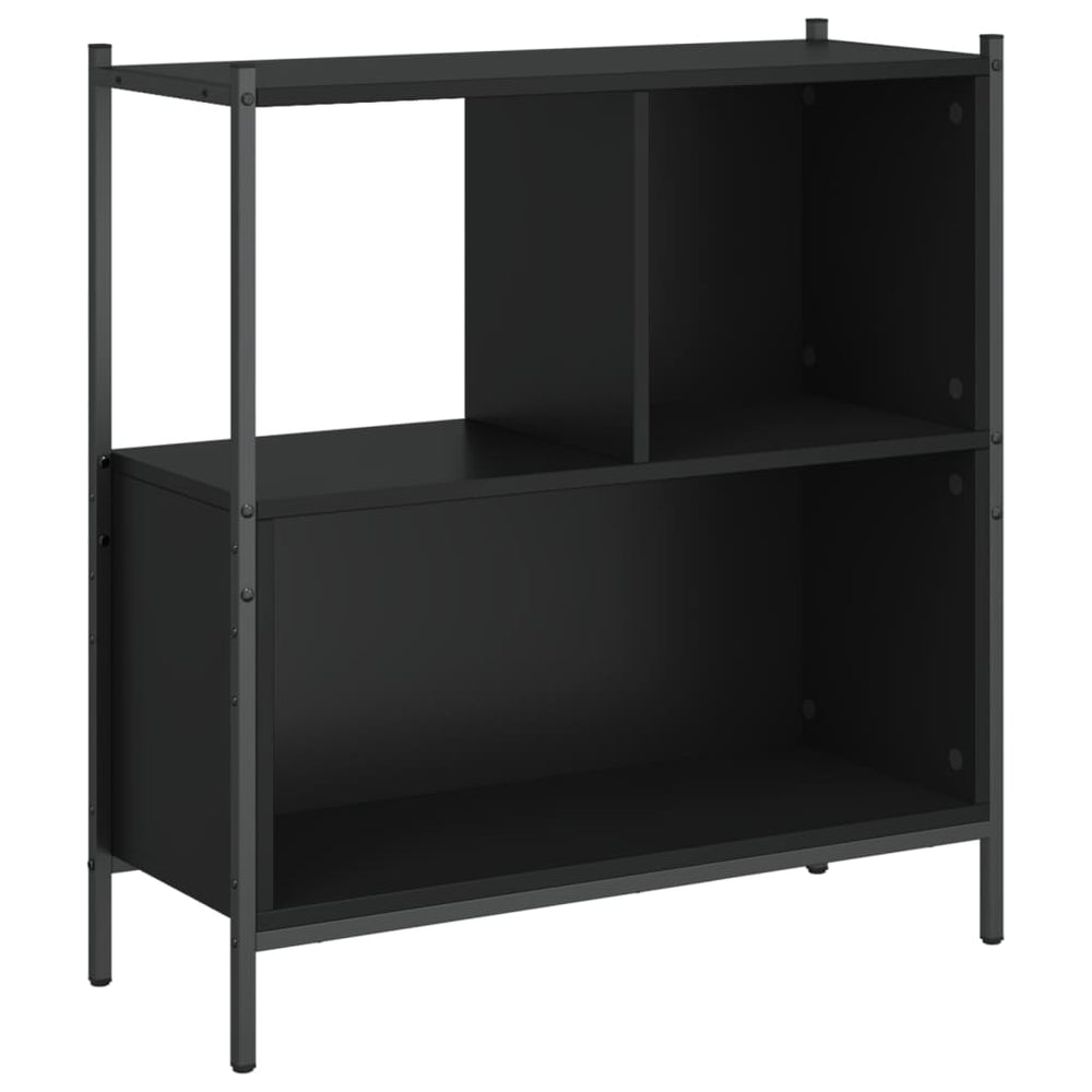 vidaXL Bibliothèque noire 72x28x77,5 cm en bois d'ingénierie
