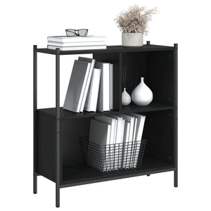 Schwarzes Bücherregal 72x28x77,5 cm
