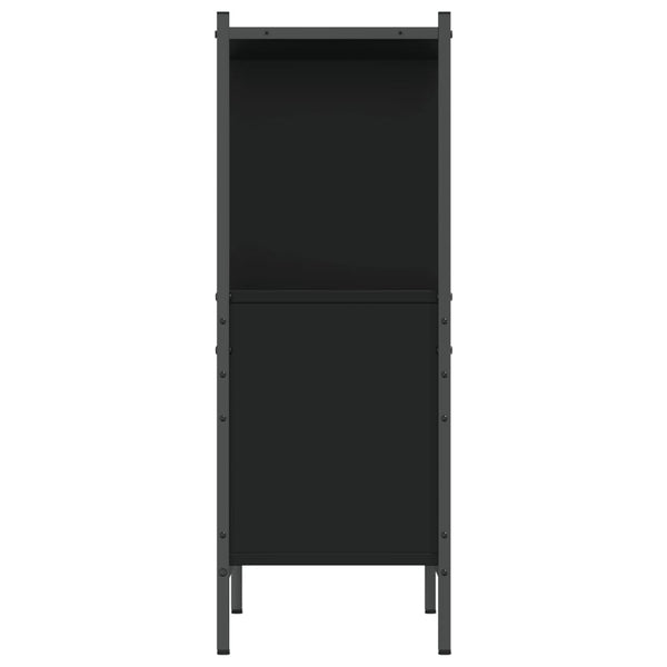 Schwarzes Bücherregal 72x28x77,5 cm