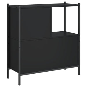 Schwarzes Bücherregal 72x28x77,5 cm