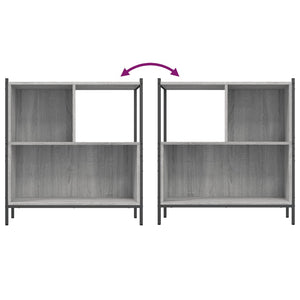 Bücherregal Grau Sonoma 72x28x77,5 cm