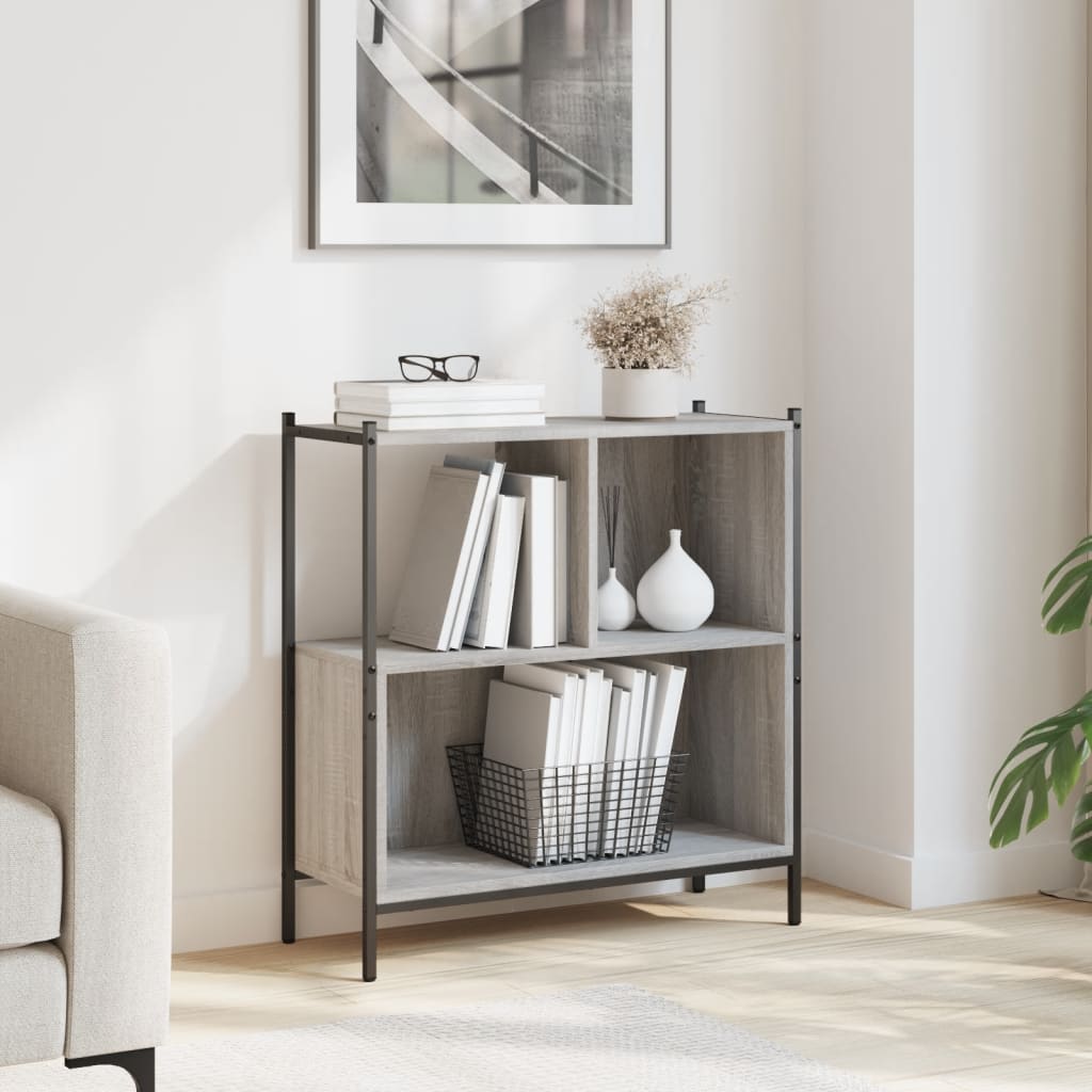 Bücherregal Grau Sonoma 72x28x77,5 cm