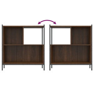 Bücherregal Braun Eichenoptik 72 cm