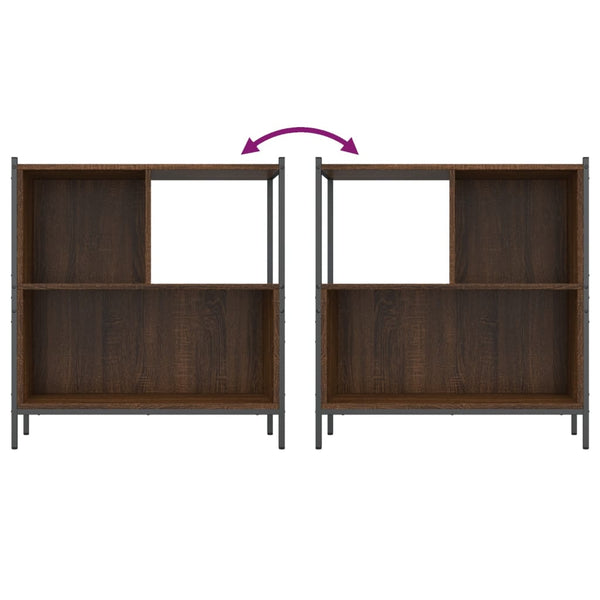 Bücherregal Braun Eichenoptik 72 cm