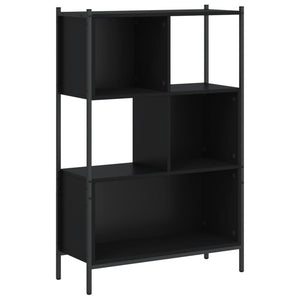 Schwarzes Bücherregal 72x28x109 cm