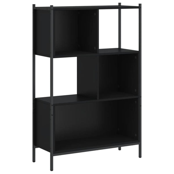 Schwarzes Bücherregal 72x28x109 cm