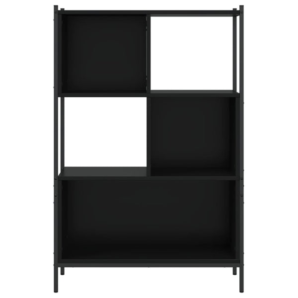 Schwarzes Bücherregal 72x28x109 cm