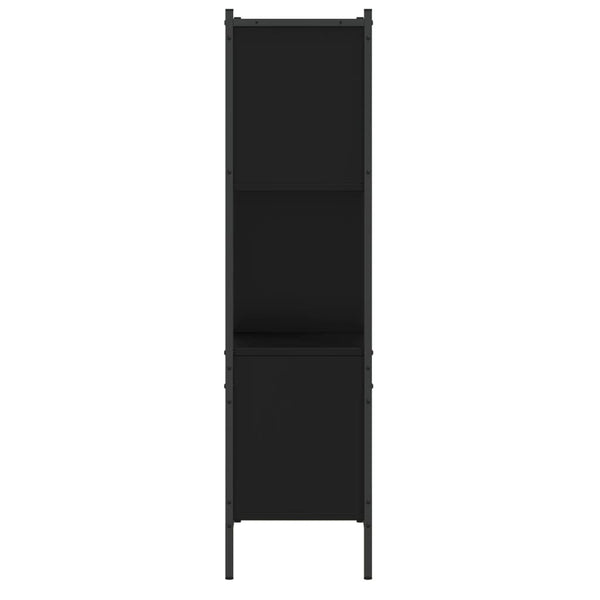 Schwarzes Bücherregal 72x28x109 cm