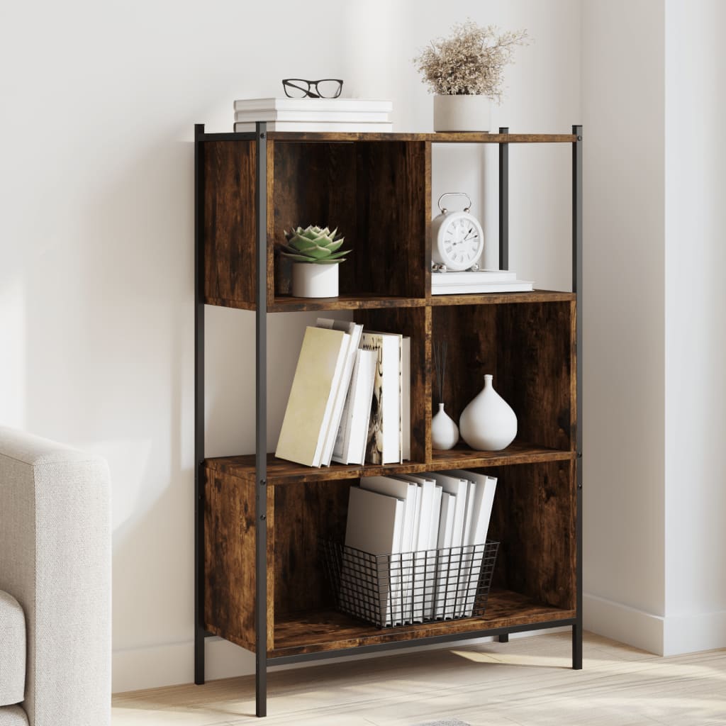 Bücherregal Räuchereiche 72x28x109 cm