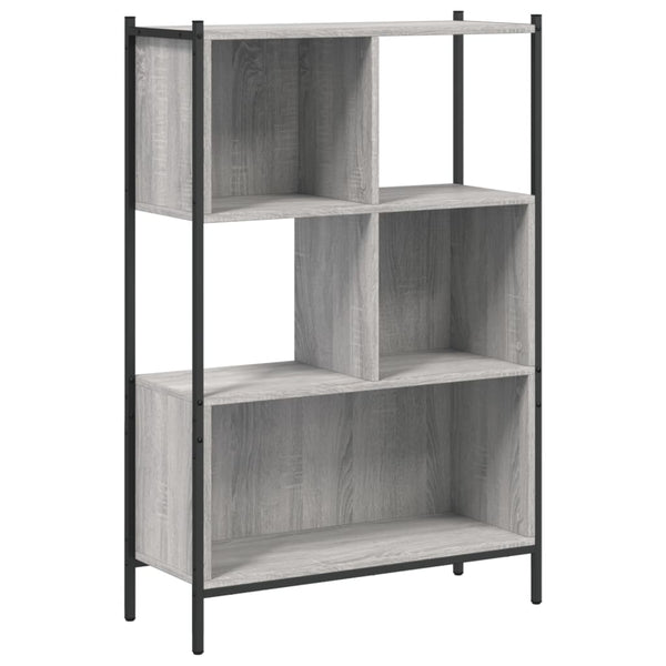 Bücherregal Grau Sonoma 72x28x109 cm