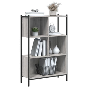 Bücherregal Grau Sonoma 72x28x109 cm