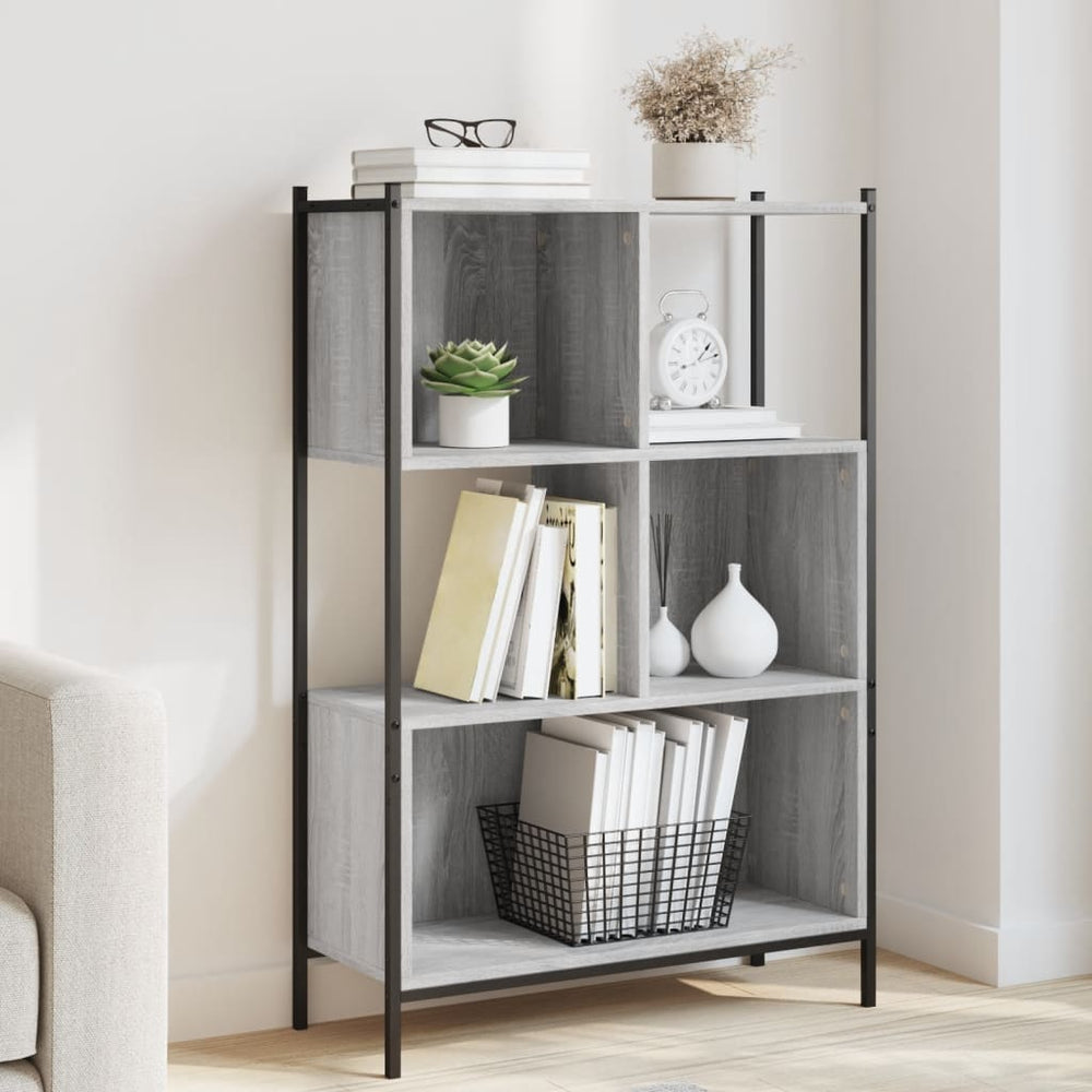 vidaXL Bibliothèque gris Sonoma 72x28x109 cm en bois d'ingénierie
