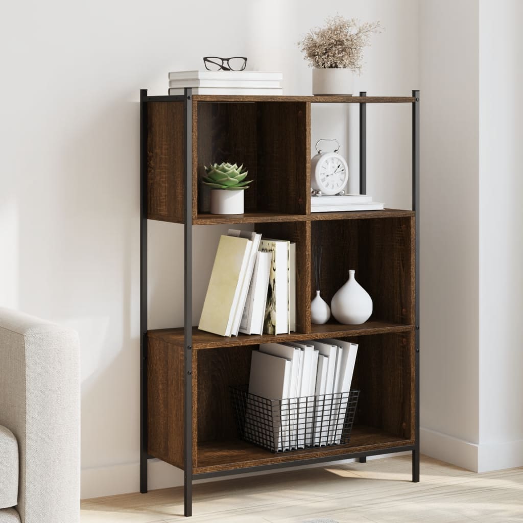 Bücherregal Braun Eichenoptik 109cm