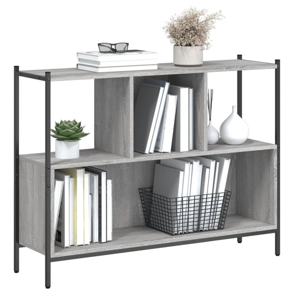 Bücherregal Grau Sonoma 102 cm
