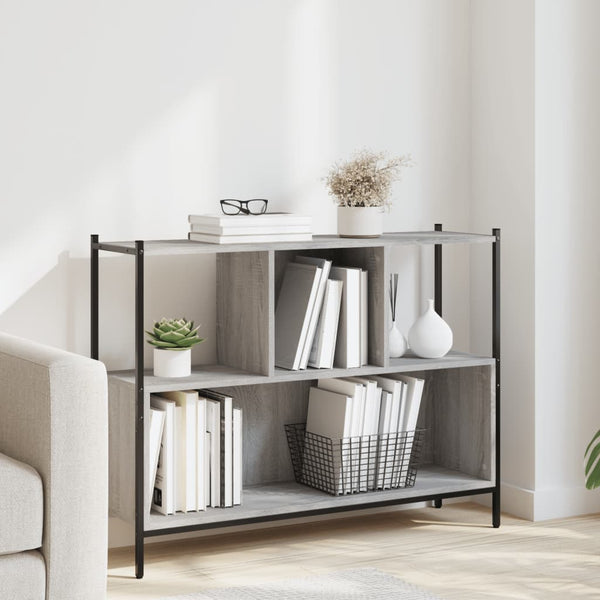 Bücherregal Grau Sonoma 102 cm