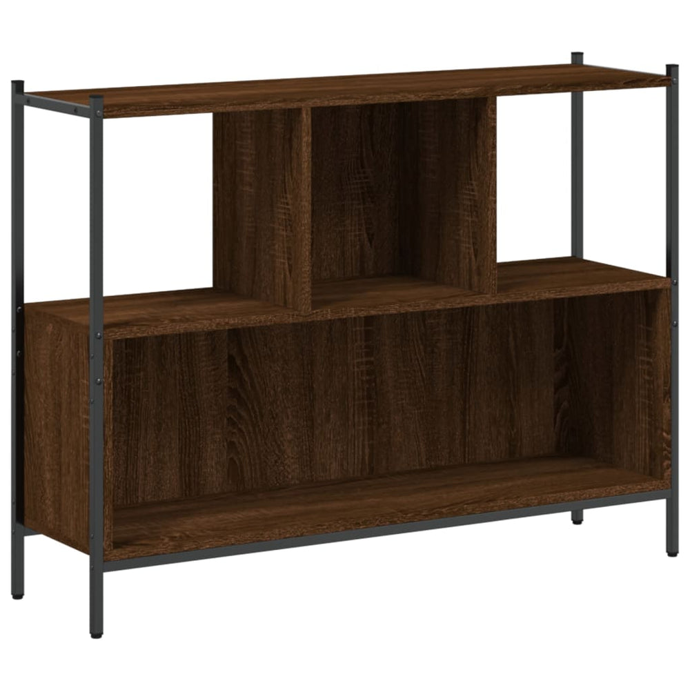vidaXL Étagère à livres aspect chêne marron 102x28x77,5 cm en bois d'ingénierie