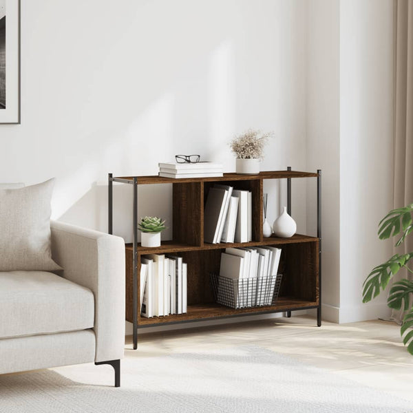 Bücherregal Braun Eichenoptik 102 cm