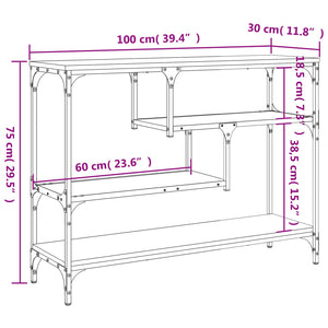 Konsolentisch Räuchereiche 100 cm