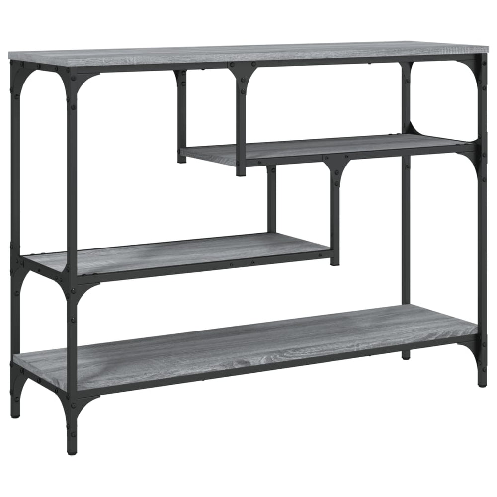 vidaXL Console Table Grey Sonoma 100x30x75 cm Engineered Wood