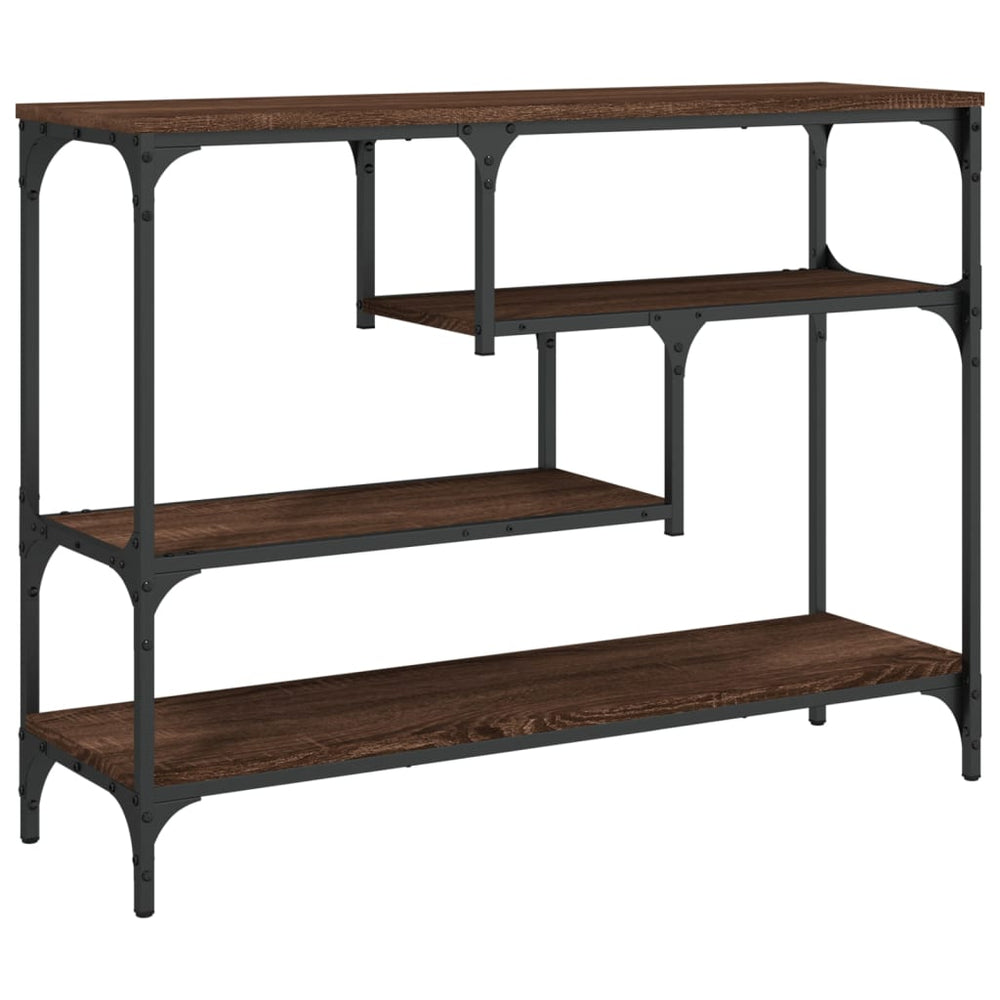 vidaXL Console Table Brown Oak Effect 100x30x75 cm Engineered Wood