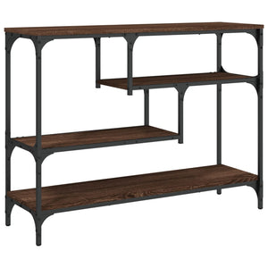 vidaXL Console marron aspect chêne 100x30x75 cm en bois d'ingénierie