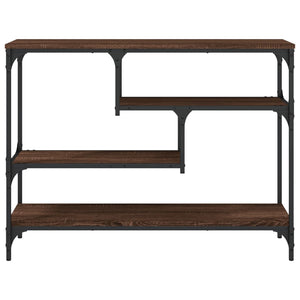 vidaXL Console marron aspect chêne 100x30x75 cm en bois d'ingénierie