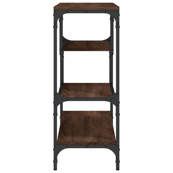 vidaXL Console marron aspect chêne 100x30x75 cm en bois d'ingénierie
