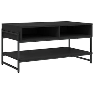 Schwarzer Couchtisch 90x50 cm