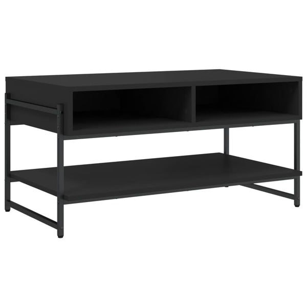 Schwarzer Couchtisch 90x50 cm