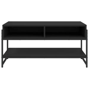 Schwarzer Couchtisch 90x50 cm