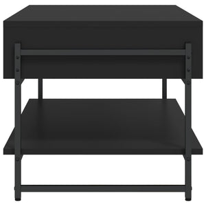 Schwarzer Couchtisch 90x50 cm
