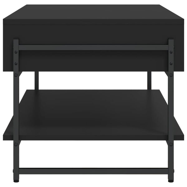 Schwarzer Couchtisch 90x50 cm