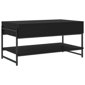 Schwarzer Couchtisch 90x50 cm