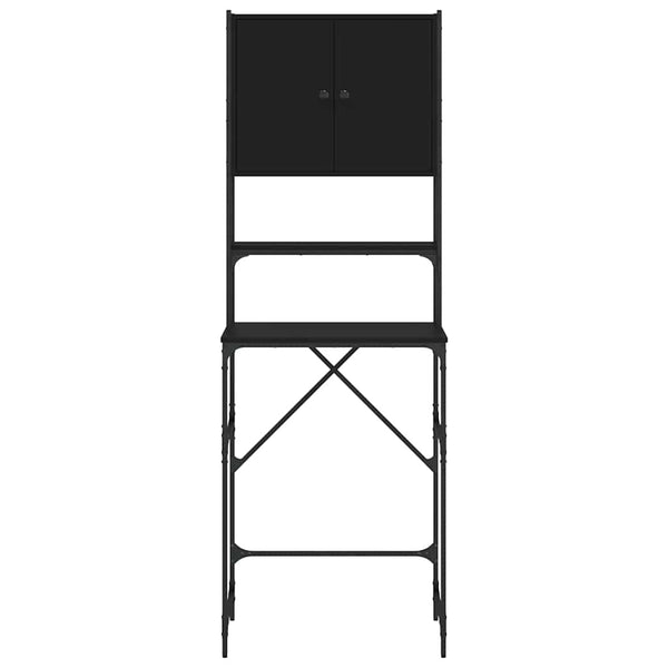 Waschmaschinenschrank Schwarz 68x48,5x194 cm