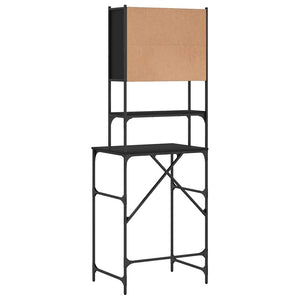 Waschmaschinenschrank Schwarz 68x48,5x194 cm