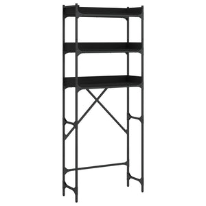 Waschmaschinenregal Schwarz 67x25x163 cm