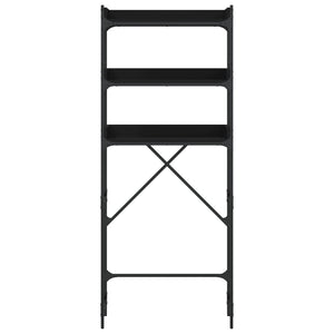 Waschmaschinenregal Schwarz 67x25x163 cm