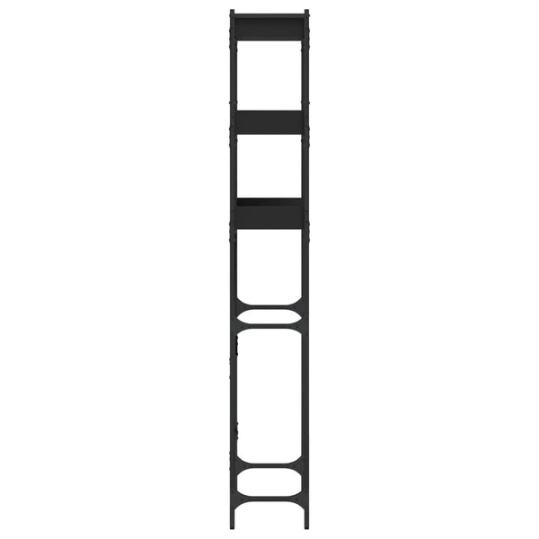 Waschmaschinenregal Schwarz 67x25x163 cm