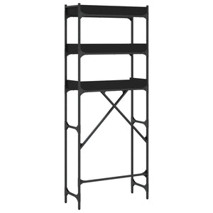Waschmaschinenregal Schwarz 67x25x163 cm