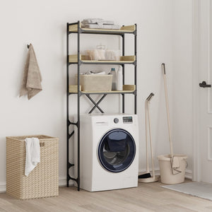 Waschmaschinenregal Sonoma Eiche 67x25x163 cm