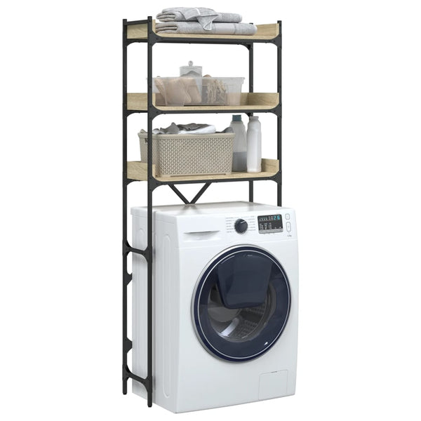 Waschmaschinenregal Sonoma Eiche 67x25x163 cm