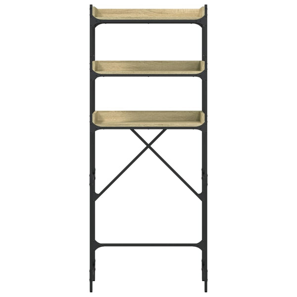Waschmaschinenregal Sonoma Eiche 67x25x163 cm