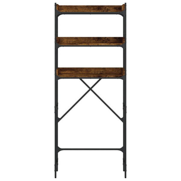 Waschmaschinenregal Räuchereiche 67x25x163 cm