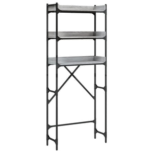 Waschmaschinenregal Grau Sonoma 67x25x163 cm
